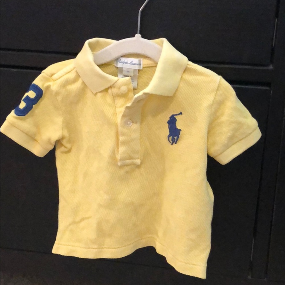 Ralph Lauren yellow polo shirt 3M